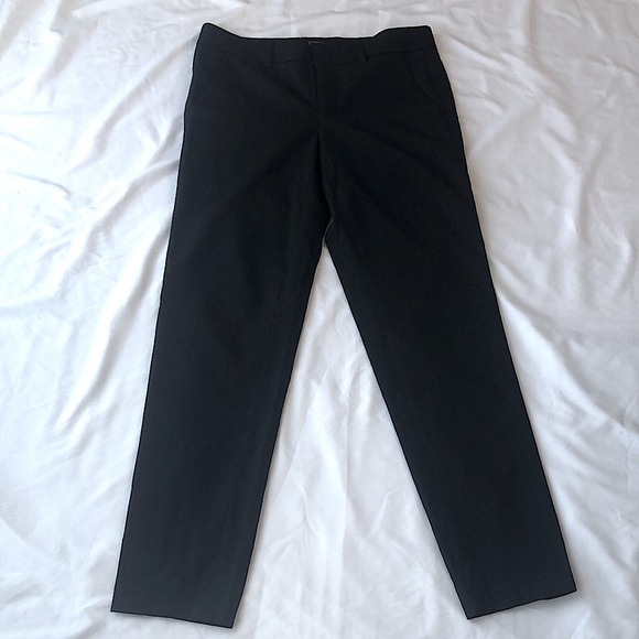 Vince Women’s Straight Leg Wool Blend Dress Pants In Black  Size 4 - Picture 1 of 13